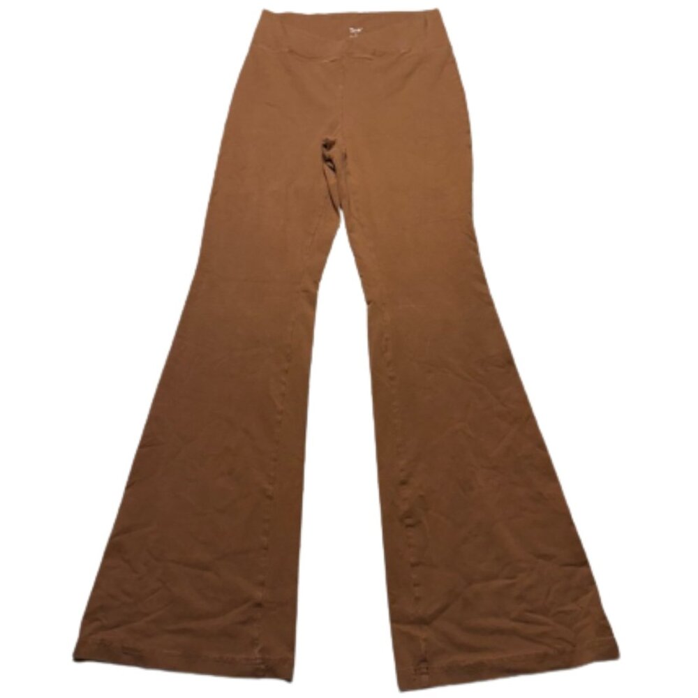 Aritzia Tna Womens Small Camel Brown Flared Bootcut Yoga Pants High Rise